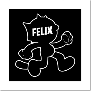 FELIX THE CAT - Line Silhouette Posters and Art